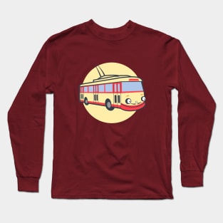 Friendly retro trolleybus Salvador Long Sleeve T-Shirt